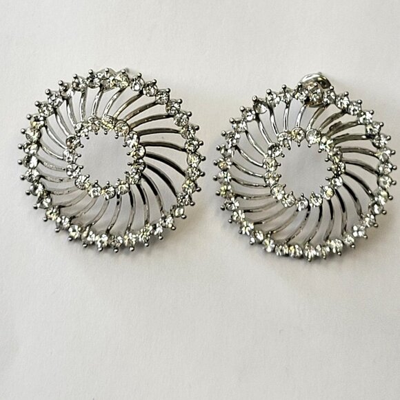 Silver Tone Starburst Earring - Picture 10 of 13